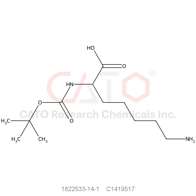 CAS No.:1822533-14-1,7-amino-2-{[(tert-butoxy)carbonyl]amino}heptanoic acid