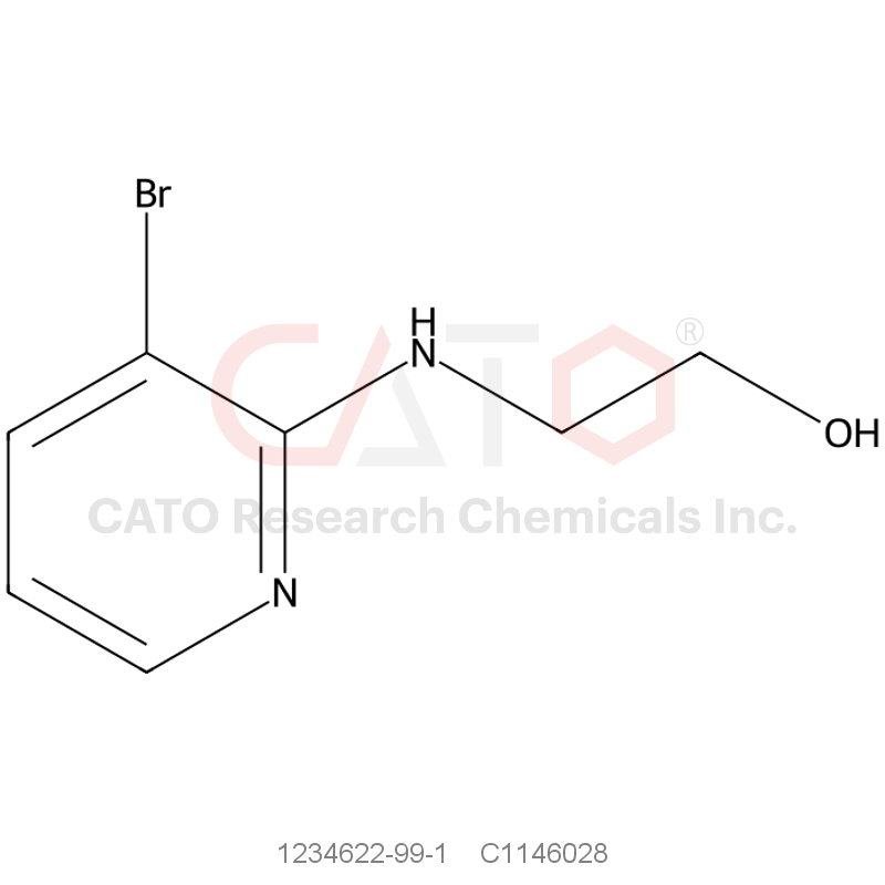 CAS No.:1234622-99-1,2-[(3-Bromopyridin-2-yl)amino]ethanol