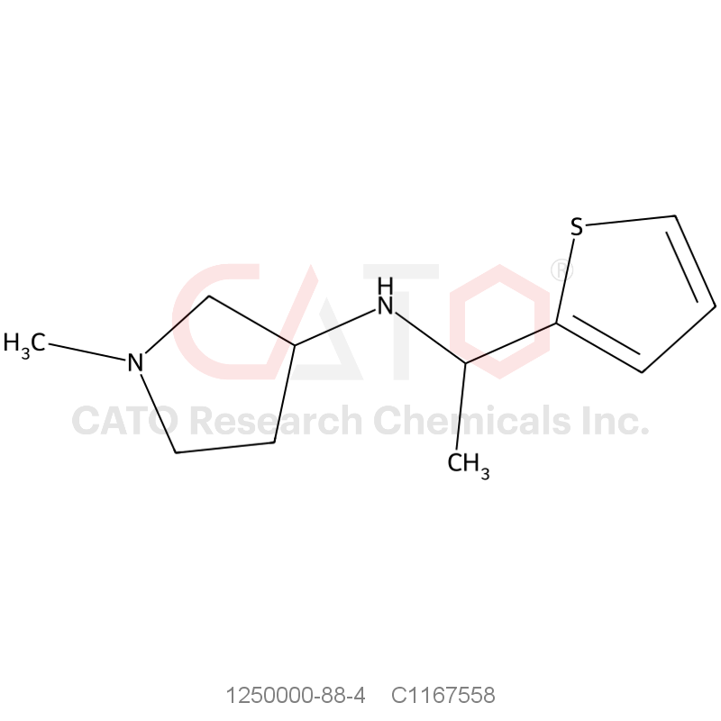 CAS No.:1250000-88-4,1-Methyl-N-(1-(thiophen-2-yl)ethyl)pyrrolidin-3-amine