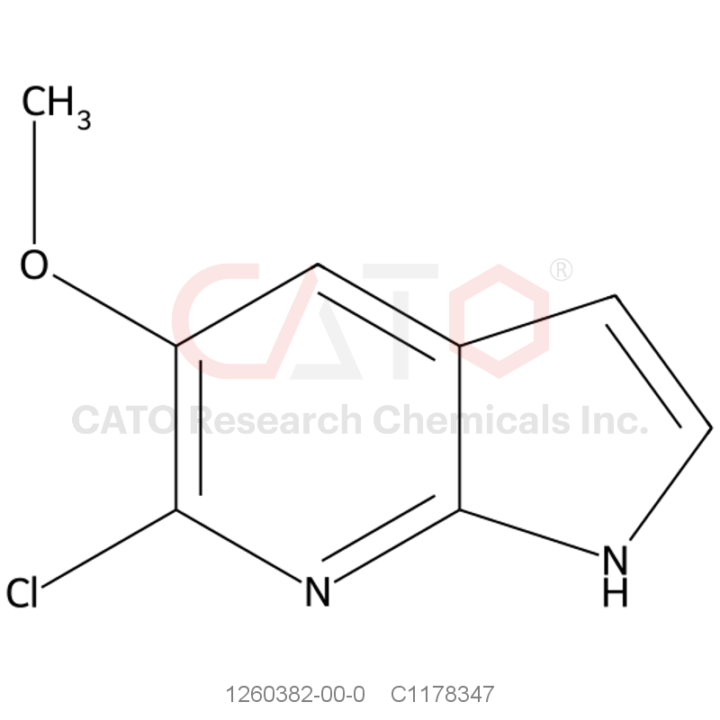 CAS No.:1260382-00-0,6-Chloro-5-methoxy-1H-pyrrolo[2,3-b]pyridine