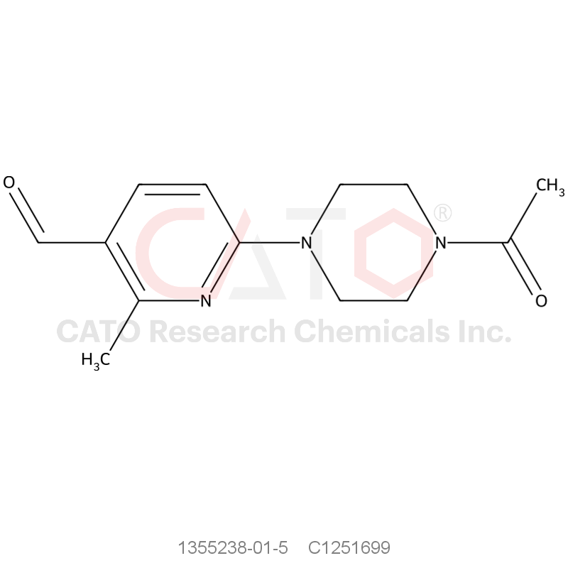 CAS No.:1355238-01-5,6-(4-Acetylpiperazin-1-yl)-2-methylnicotinaldehyde
