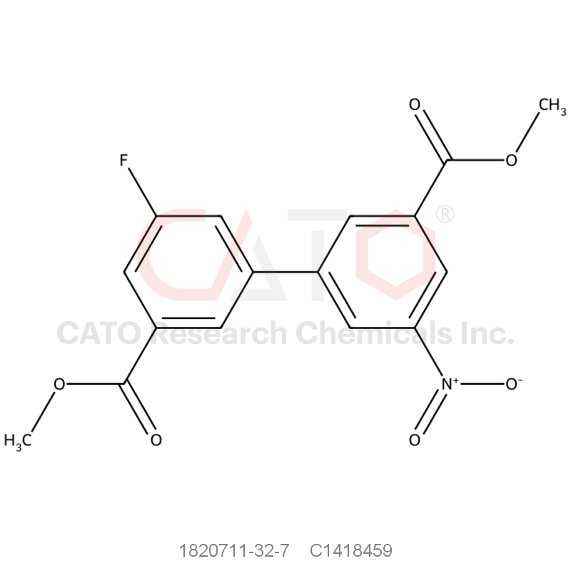 CAS No.:1820711-32-7,Methyl 3-[3-fluoro-5-(methoxycarbonyl)phenyl]-5-nitrobenzoate