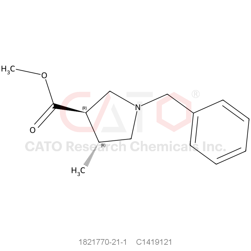 CAS No.:1821770-21-1,Methyl(3R,4R)-1-benzyl-4-methylpyrrolidine-3-carboxylate