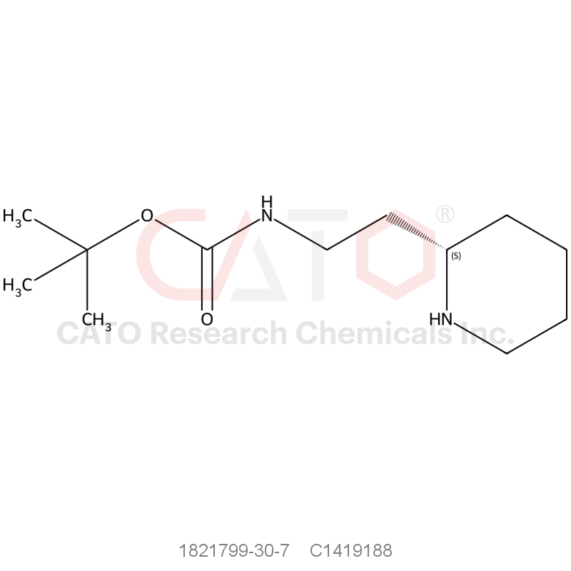 CAS No.:1821799-30-7,Tert-butyl (S)-(2-(piperidin-2-yl)ethyl)carbamate