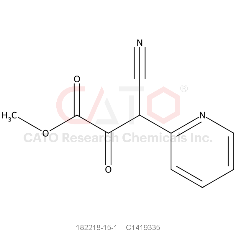 CAS No.:182218-15-1,Methyl 3-cyano-2-oxo-3-(pyridin-2-yl)propanoate