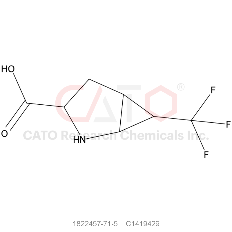 CAS No.:1822457-71-5,6-(Trifluoromethyl)-2-azabicyclo[3.1.0]Hexane-3-carboxylic acid