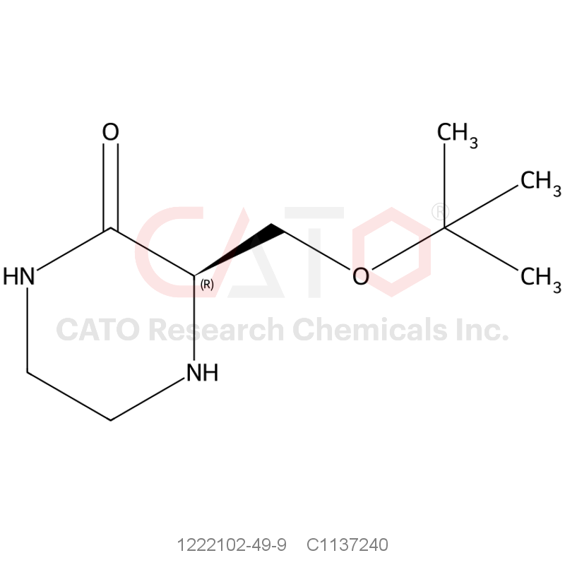 CAS No.:1222102-49-9,(R)-3-(tert-Butoxymethyl)piperazin-2-one, >98%