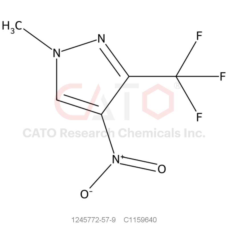 CAS No.:1245772-57-9,1-Methyl-4-nitro-3-(trifluoromethyl)-1H-pyrazole