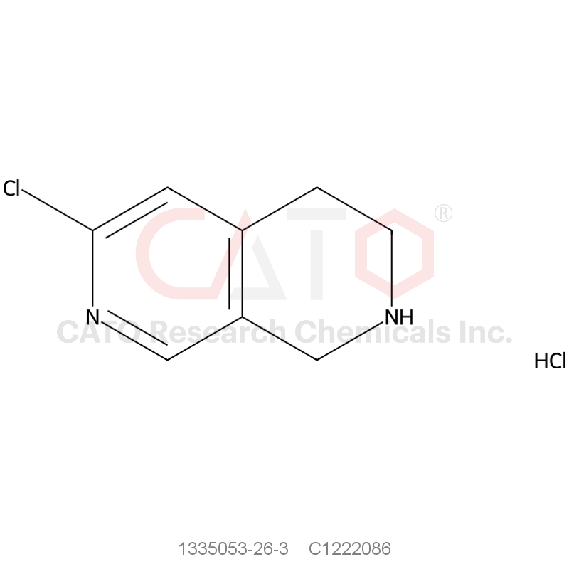 CAS No.:1335053-26-3,6-Chloro-1,2,3,4-tetrahydro-2,7-naphthyridine Hydrochloride