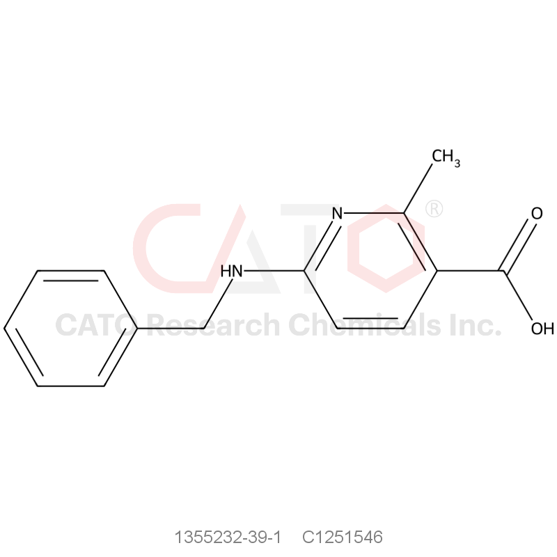 CAS No.:1355232-39-1,6-(Benzylamino)-2-methylnicotinic acid