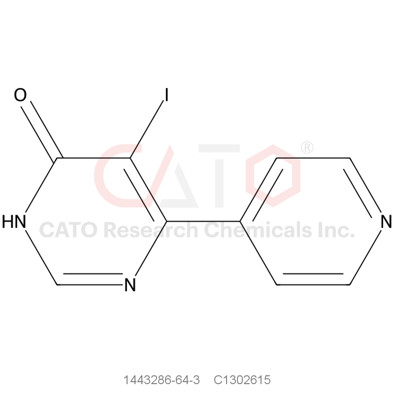 CAS No.:1443286-64-3,5-Iodo-6-(pyridin-4-yl)pyrimidin-4(3H)-one