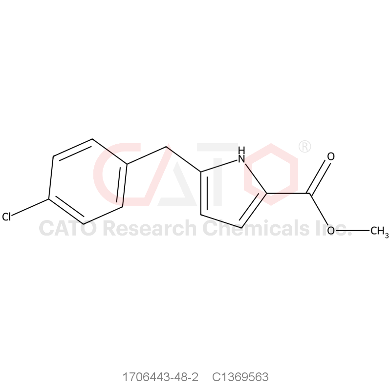 CAS No.:1706443-48-2,Methyl 5-(4-chlorobenzyl)-1H-pyrrole-2-carboxylate