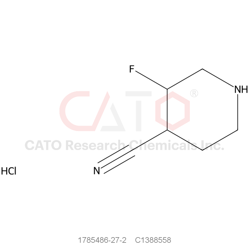 CAS No.:1785486-27-2,3-fluoropiperidine-4-carbonitrile;hydrochloride