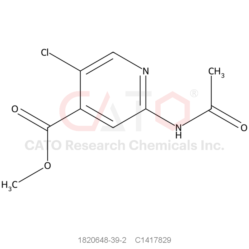 CAS No.:1820648-39-2,Methyl 5-chloro-2-acetamidopyridine-4-carboxylate