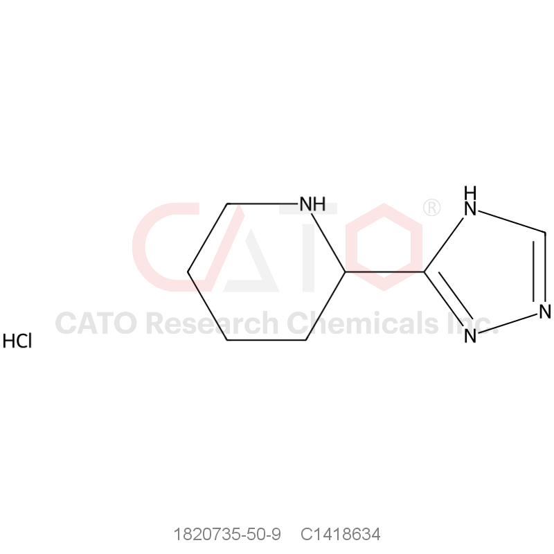 CAS No.:1820735-50-9,2-(4H-1,2,4-triazol-3-yl)piperidine hydrochloride