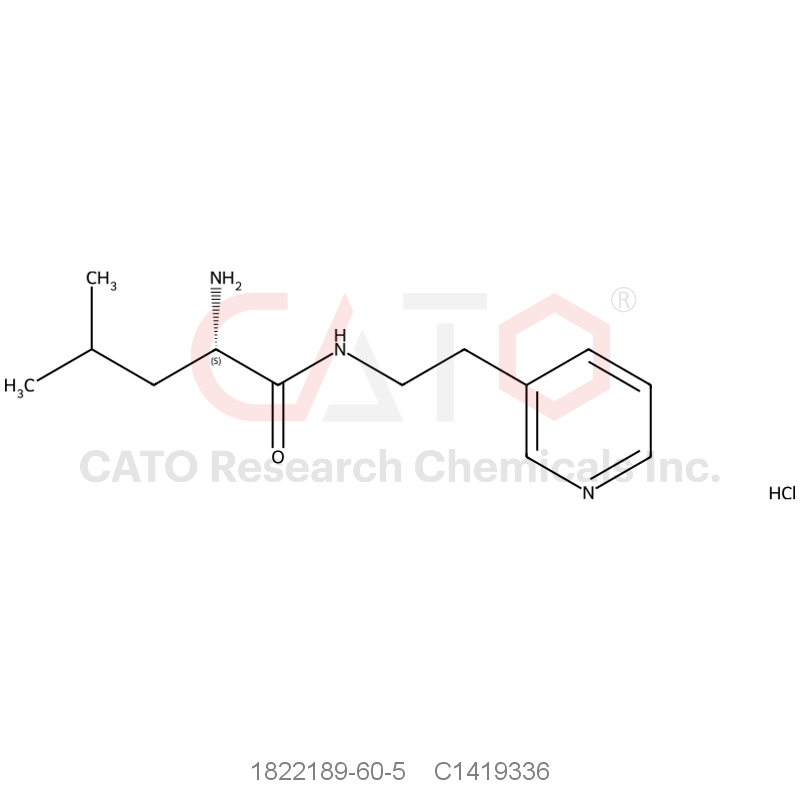 CAS No.:1822189-60-5,(S)-2-amino-4-methyl-N-(2-(pyridin-3-yl)ethyl)pentanamide hydrochloride