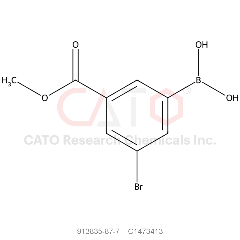 CAS No.:913835-87-7,(3-Bromo-5-(methoxycarbonyl)phenyl)boronic acid