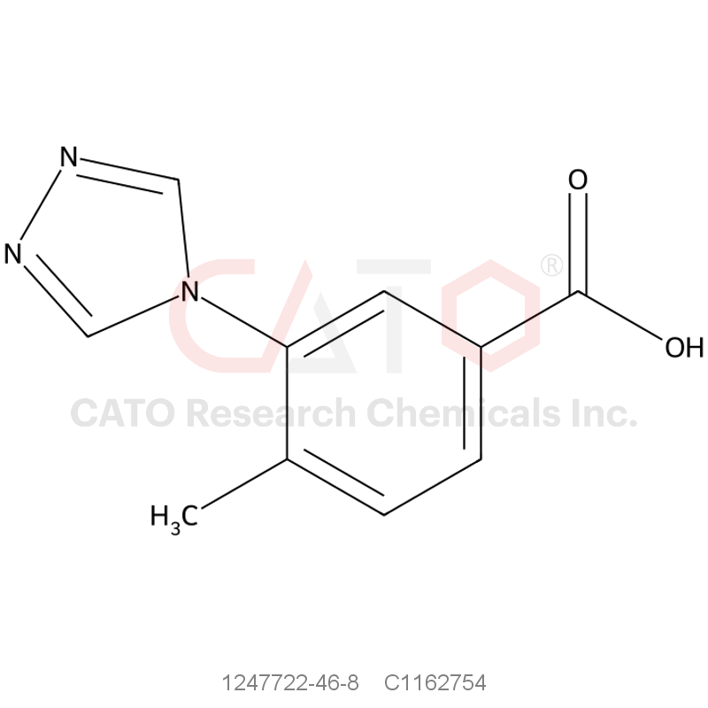 CAS No.:1247722-46-8,4-Methyl-3-(4H-1,2,4-triazol-4-yl)benzoic acid