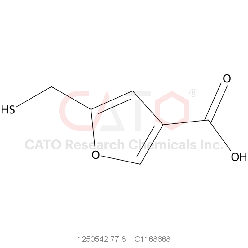CAS No.:1250542-77-8,5-(Mercaptomethyl)furan-3-carboxylic acid
