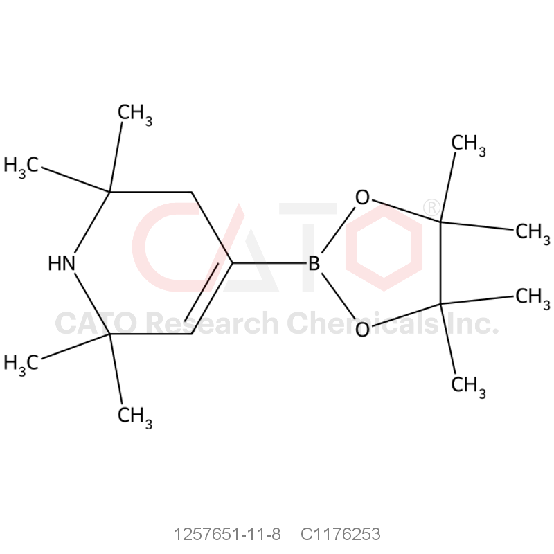 CAS No.:1257651-11-8,2,2,6,6-Tetramethyl-1,2,3,6-tetrahydro-4-pyridylboronic acid pinacol ester