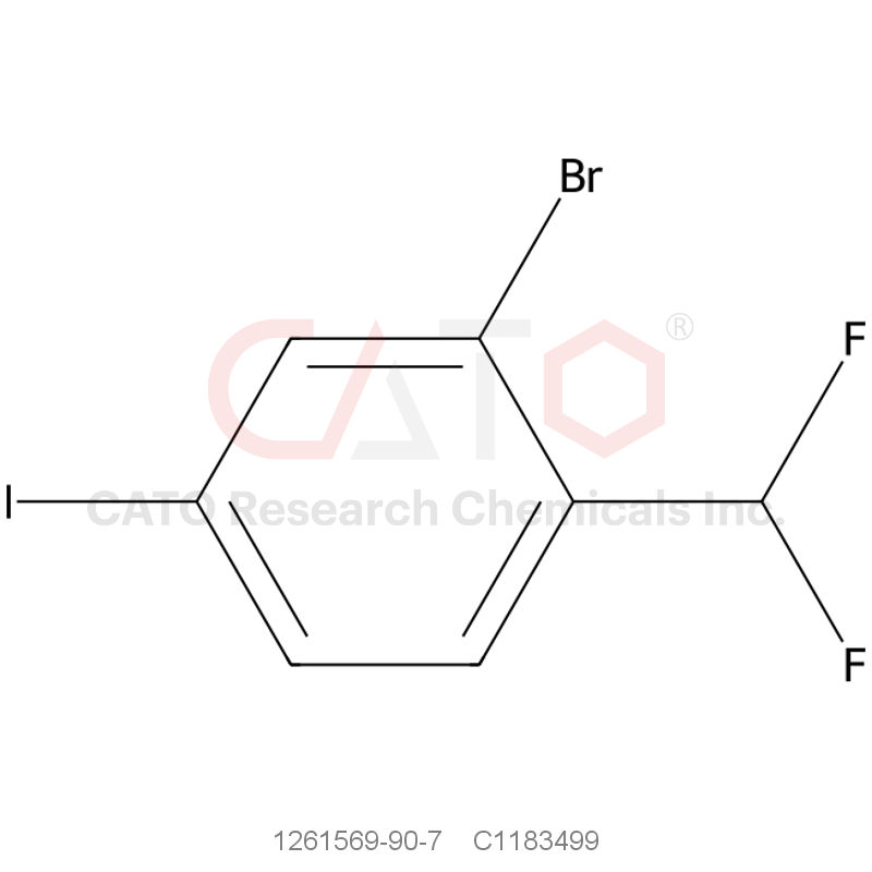 CAS No.:1261569-90-7,2-Bromo-1-(difluoromethyl)-4-iodobenzene