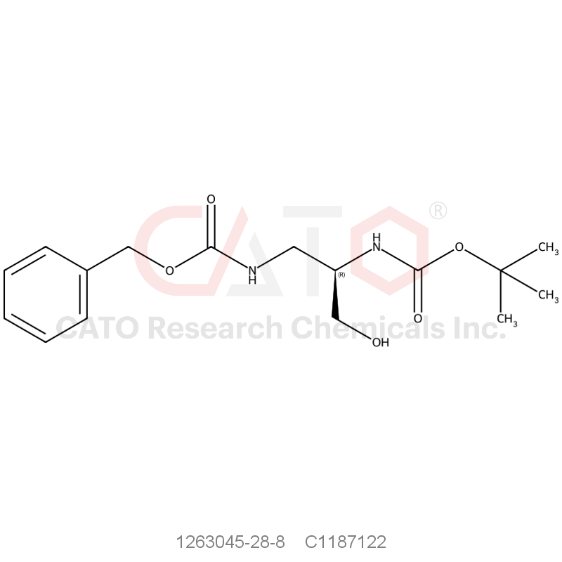 CAS No.:1263045-28-8,(R)-Benzyl tert-butyl (3-hydroxypropane-1,2-diyl)dicarbamate