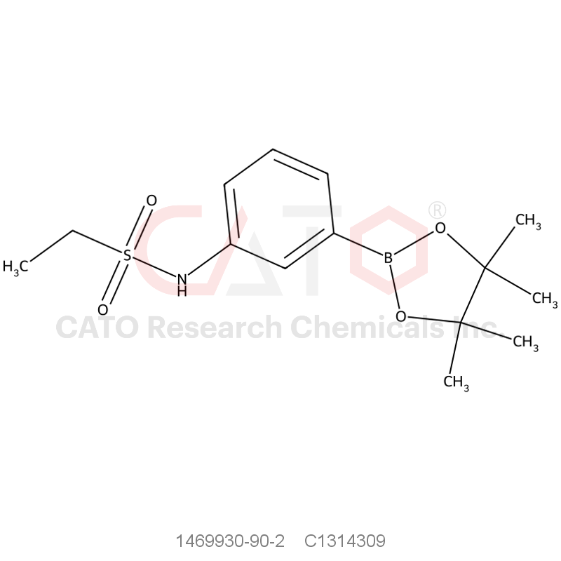 CAS No.:1469930-90-2,N-(3-(4,4,5,5-tetramethyl-1,3,2-dioxaborolan-2-yl)phenyl)ethanesulfonamide