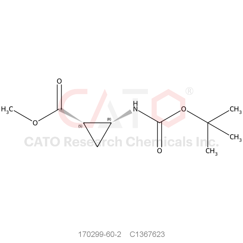 CAS No.:170299-60-2,methyl cis-2-{[(tert-butoxy)carbonyl]amino}cyclopropane-1-carboxylate