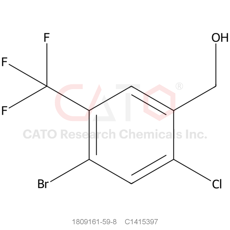 CAS No.:1809161-59-8,4-Bromo-2-chloro-5-(trifluoromethyl)benzyl alcohol