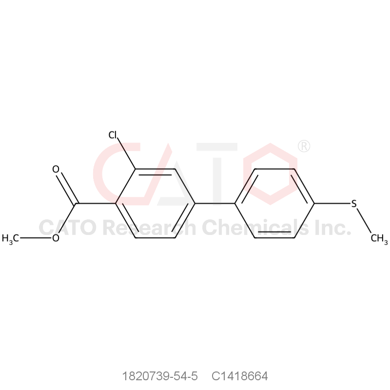 CAS No.:1820739-54-5,Methyl 2-chloro-4-[4-(methylsulfanyl)phenyl]benzoate