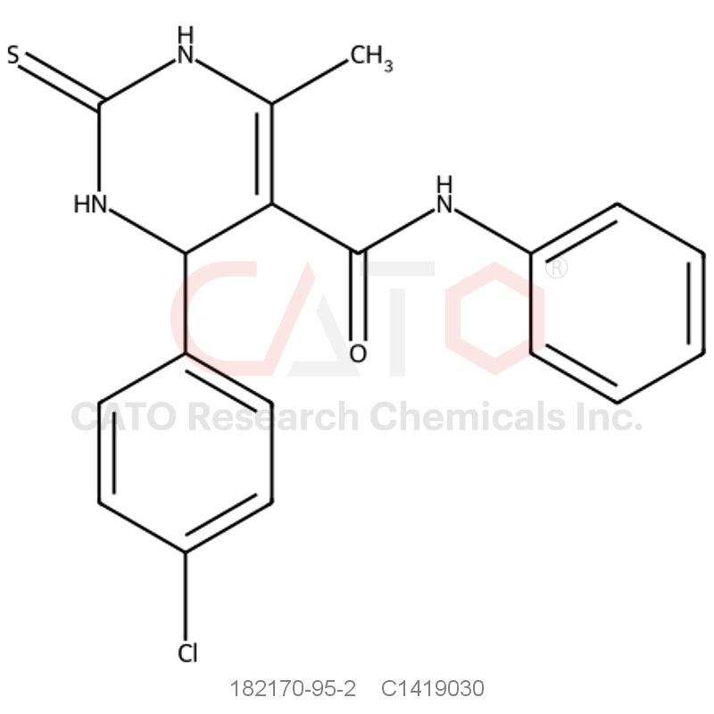 CAS No.:182170-95-2,4-(4-Chlorophenyl)-6-methyl-N-phenyl-2-thioxo-1,2,3,4-tetrahydropyrimidine-5-carboxamide