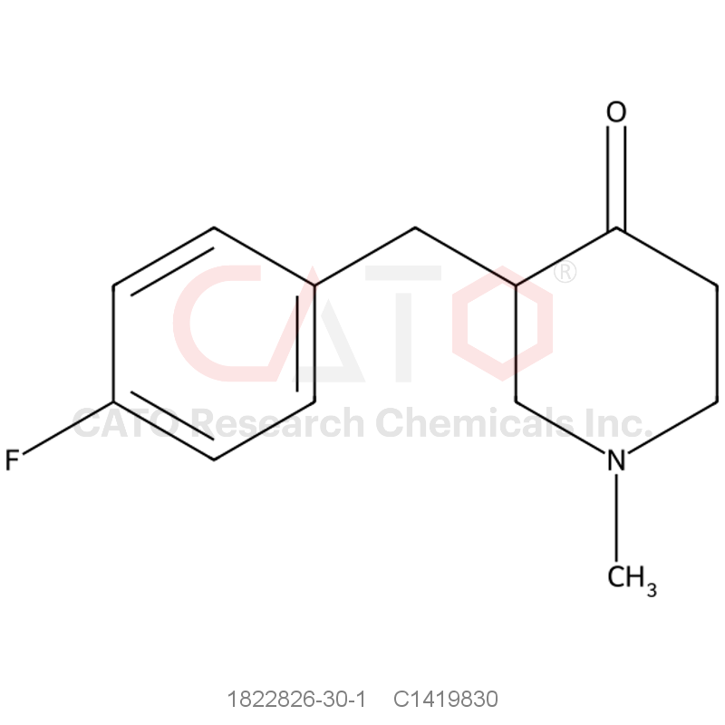 CAS No.:1822826-30-1,3-(4-Fluorobenzyl)-1-methylpiperidin-4-one