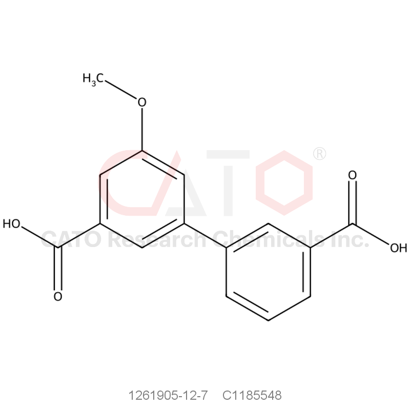 CAS No.:1261905-12-7,3-(3-Carboxyphenyl)-5-methoxybenzoic acid