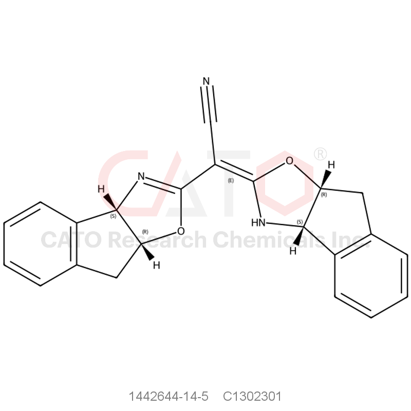 CAS No.:1442644-14-5,2,2-Bis((3aS,8aR)-8,8a-dihydro-3aH-indeno[1,2-d]oxazol-2-yl)acetonitrile
