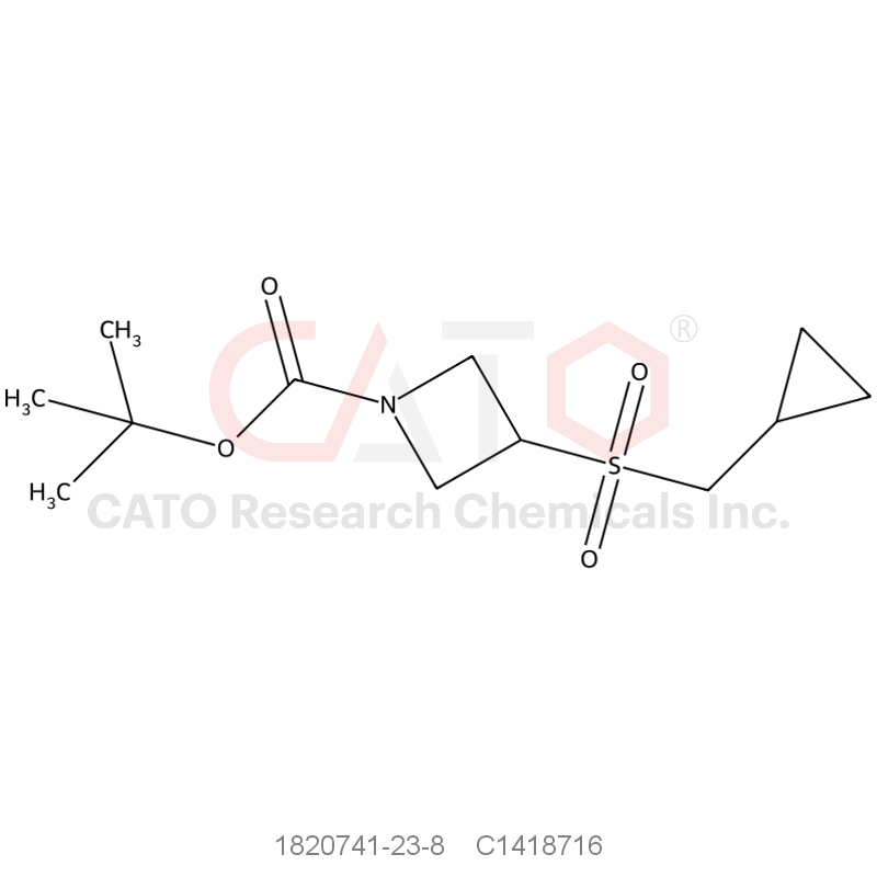 CAS No.:1820741-23-8,tert-Butyl 3-(cyclopropylmethane)sulfonylazetidine-1-carboxylate