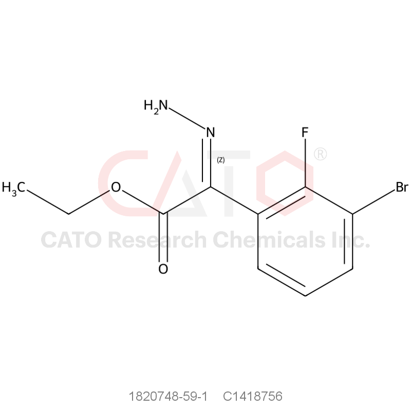 CAS No.:1820748-59-1,1820748-59-1
Ethyl (2Z)-2-(3-bromo-2-fluorophenyl)-2-hydrazinylideneacetate