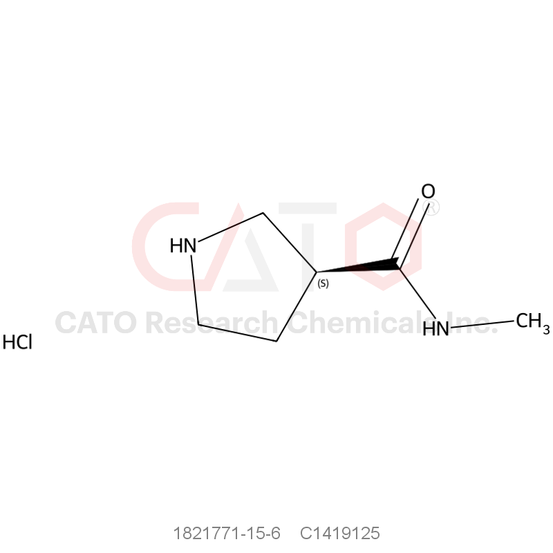 CAS No.:1821771-15-6,(S)-N-Methylpyrrolidine-3-carboxamide hydrochloride