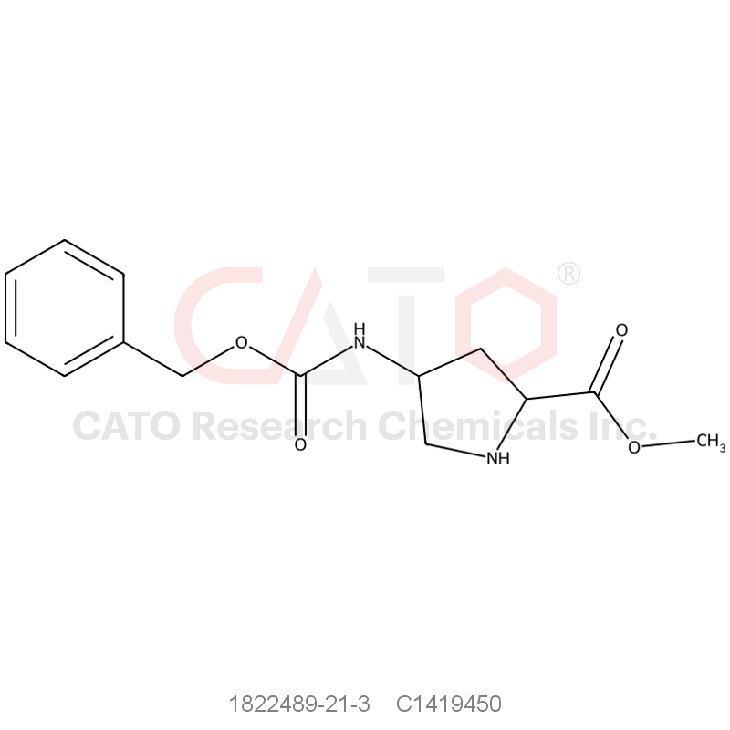 CAS No.:1822489-21-3,Methyl 4-(((benzyloxy)carbonyl)amino)pyrrolidine-2-carboxylate