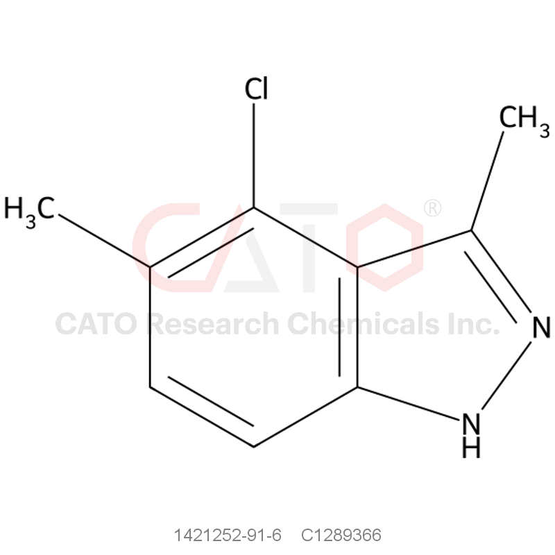 CAS No.:1421252-91-6,4-Chloro-3,5-dimethyl-1H-indazole