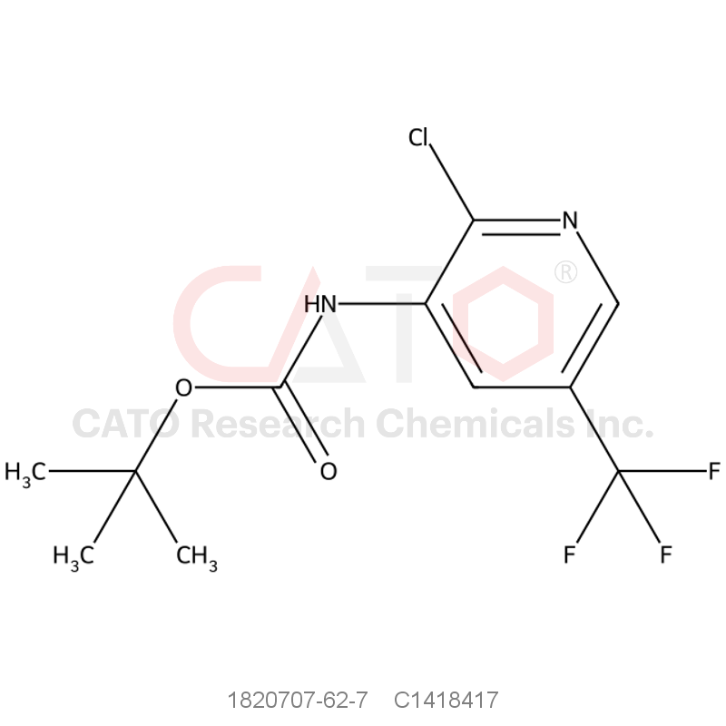 CAS No.:1820707-62-7,tert-Butyl (2-chloro-5-(trifluoromethyl)pyridin-3-yl)carbamate