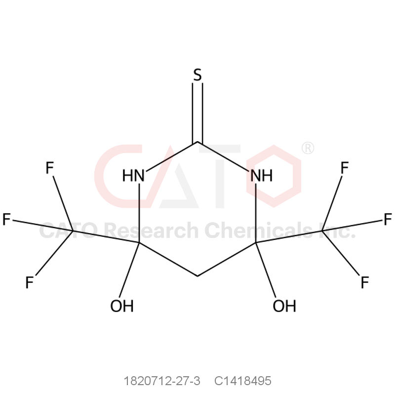 CAS No.:1820712-27-3,4,6-Dihydroxy-4,6-bis(trifluoromethyl)tetrahydropyrimidine-2(1H)-thione
