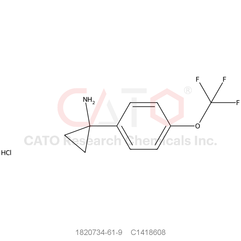 CAS No.:1820734-61-9,1-[4-(Trifluoromethoxy)phenyl]cyclopropan-1-amine hydrochloride