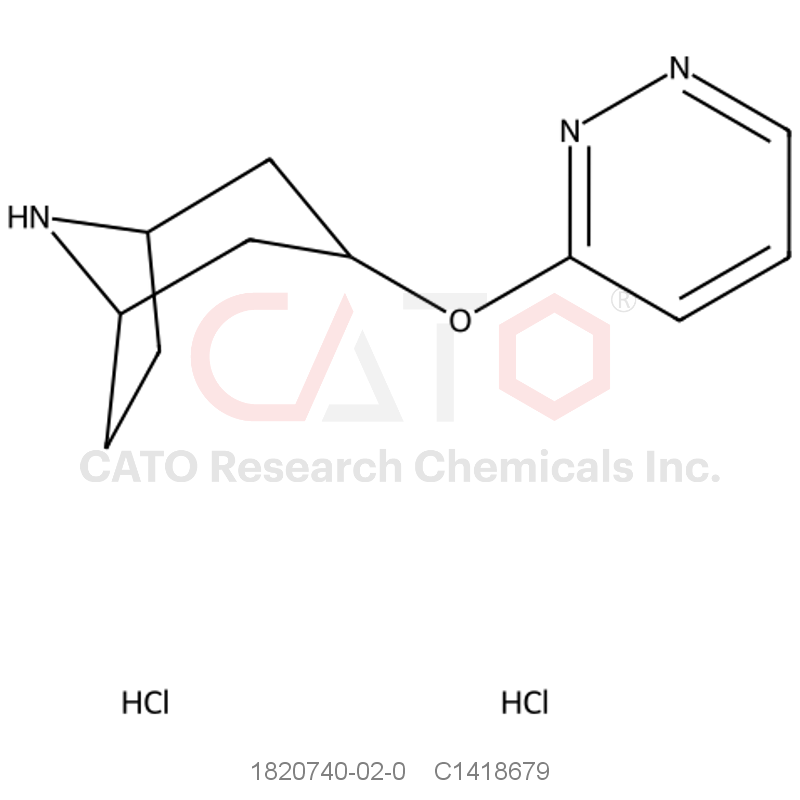 CAS No.:1820740-02-0,3-(Pyridazin-3-yloxy)-8-azabicyclo[3.2.1]octane dihydrochloride