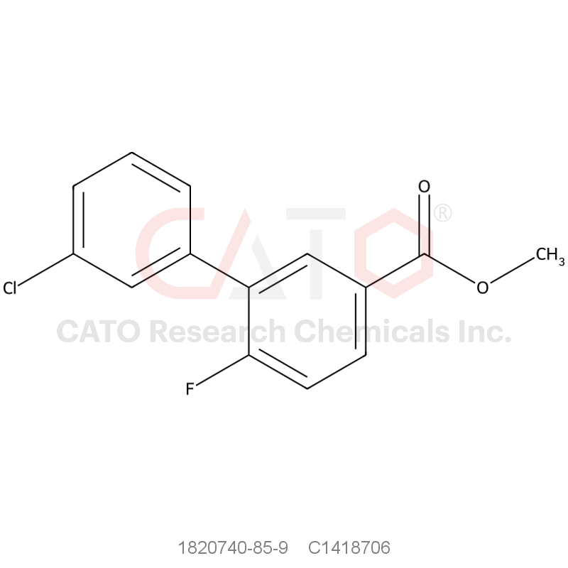 CAS No.:1820740-85-9,Methyl 3-(3-chlorophenyl)-4-fluorobenzoate