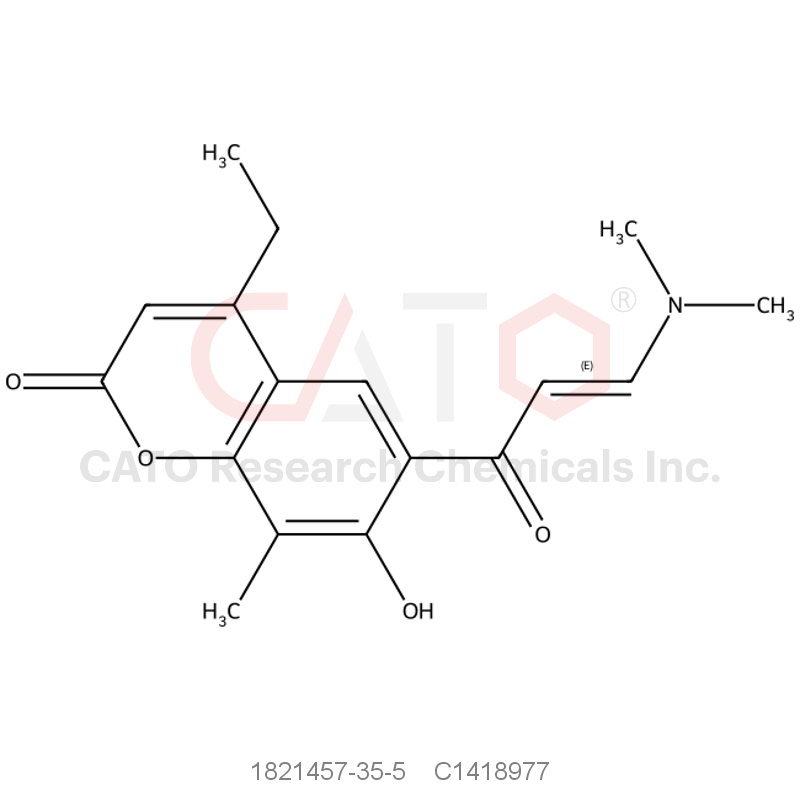 CAS No.:1821457-35-5,6-(3-(Dimethylamino)acryloyl)-4-ethyl-7-hydroxy-8-methyl-2h-chromen-2-one