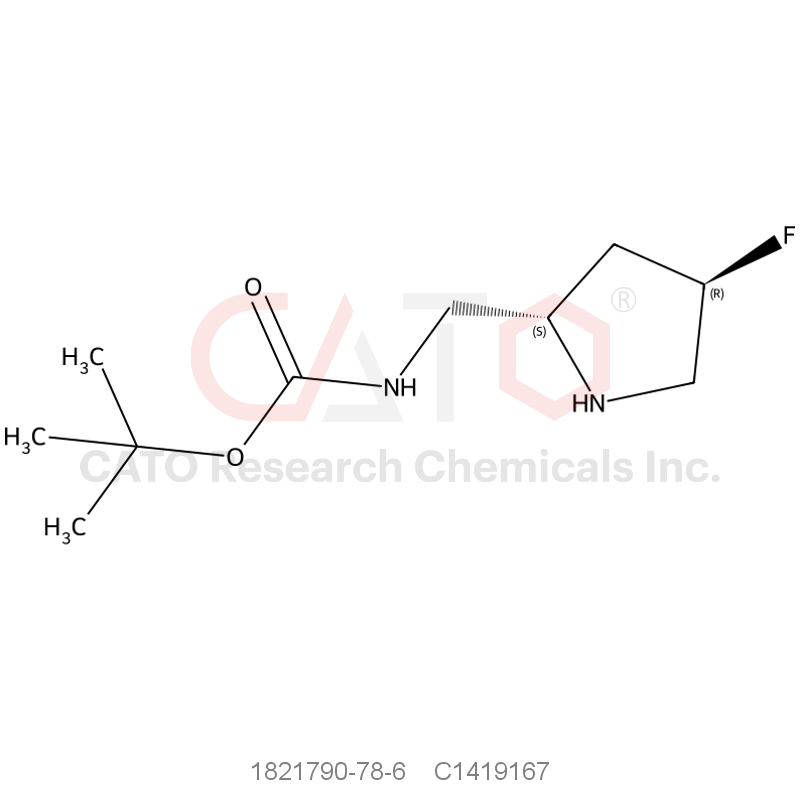 CAS No.:1821790-78-6,Tert-butyl (((2S,4R)-4-fluoropyrrolidin-2-yl)methyl)carbamate