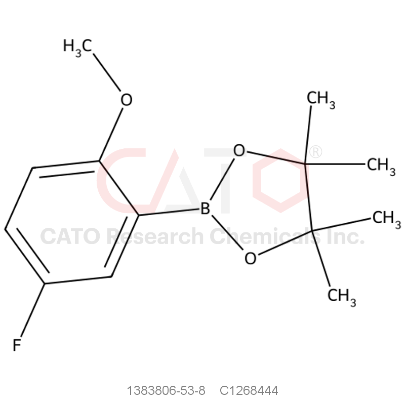 CAS No.:1383806-53-8,5-Fluoro-2-methoxybenzeneboronic acid pinacol ester, 97%