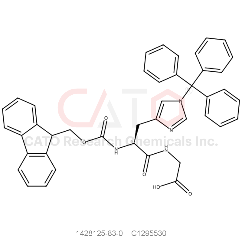 CAS No.:1428125-83-0,Fmoc-His(Trt)-Gly-OH