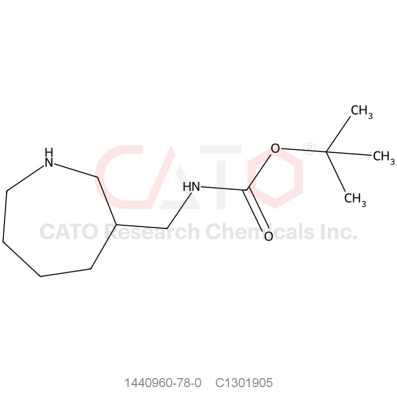 CAS No.:1440960-78-0,tert-Butyl N-(azepan-3-ylmethyl)carbamate