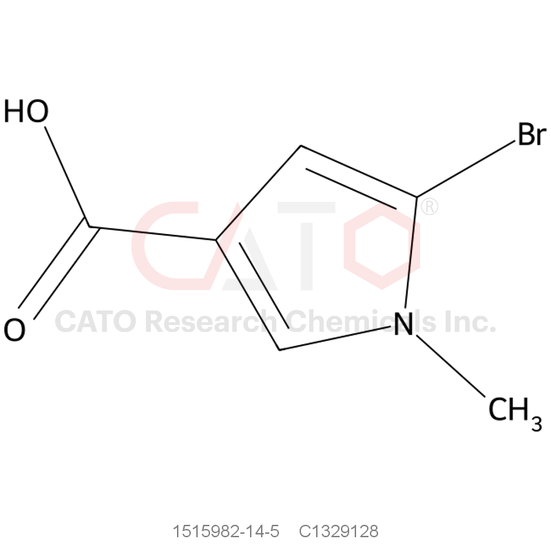 CAS No.:1515982-14-5,5-Bromo-1-methyl-1H-pyrrole-3-carboxylic acid